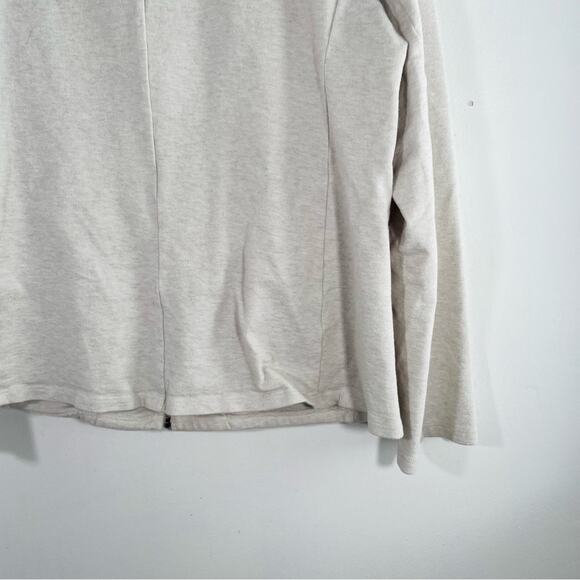 Eileen Fisher Maple Oat Organic Cotton Round Neck  Zip-up Jacket Small - Picture 9 of 9